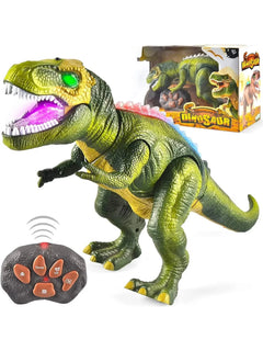 Joyfy Remote Control Walking Dinosaur Big T rex Dinosaur Robot Toy with Light Sound Electric Animal for Kids Best Birthday Gift