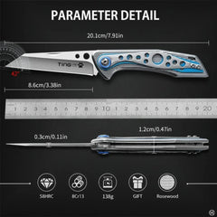 Multi-functional Folding Knife Outdoor Adventure Stainless steel Cutting Knife Pocket Knife Camping Knife High Hardness Small Kn
