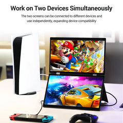 15.6 Inch Portable Monitor Dual Screen 1080p IPS External Second