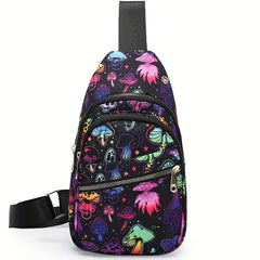 Crossbody bag, crossbody purse, shoulder bag, versatile bag, ethnic canvas backpack on the chest/back