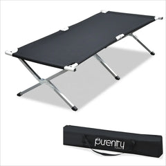 for Single Person Folding Camping Cot Bed Durable Metal Reclining Portable Foldable Camp Beds Factory Wholesale for Sale