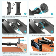 Car Tablet Holder, Headrest Tablet Mount Headrest Stand Cradle