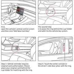Tesla NFC Ring Waterproof Ceramic Ring Replace Car Key Card Key For Made With Original Card Chips For Tesla Model 3 Model Y