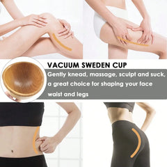 1pc Wooden Handheld Massage Cup, Wooden Swedish Cup Massage Tool, Wood