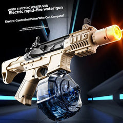 Large Capacity Victor Electric Water Gun Toy, Absorb Water Automatic Continuous Shooting, With Lights, Summer Beach Pool Gift