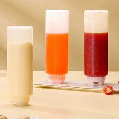 New 360/700/1000ml Squeeze Sauce Bottle Plastic Large Capacity Tomato Catchup Dispenser Ketchup Picnic Cooker