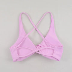 Sexy Slim Shoulder Straps Somfortable High Stretch Sports Underwear Gym Workout Breathable Detachable Yoga Bra