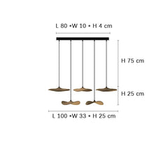 Designer Log Craft LED Ceiling Chandelier Living Room Tearoom Kitchen Table Lamps Bedroom Home Decoration Lighting Stair Lights