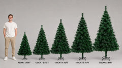 Artificial Christmas Tree 120-210cm PET Pine Needle Xmas Tree Optional USB Warm White Cool White Multicolor Lights Metal Stand