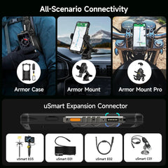 Ulefone Armor 28 Pro 5G AI Rugged Phone 512GB ROM Smartphone 120W MTK Dimensity 7300 10600mAh 6.67”AMOLED 64MP Mobile Phone