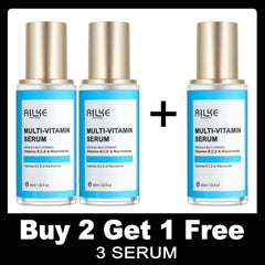 AILKE Multi Vitamin Brightening Skin Care Set, With Vitamin C E B5, Hydrating, Anti Dark Spots, Wrinkles, Even Tone for Women