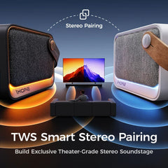 1MORE NANO Portable Bluetooth Speaker Deep Bass TWS Stereo Pairing RGB Light IP67 Outdoor Mini Sound Box 40H Playtime