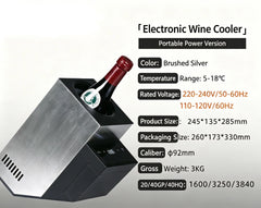 Portable House hold Wine Cooler Chiller Fast Cooling Wine Barrel Outdoor Chilling Mini Wine Box Refrigerated Barrel