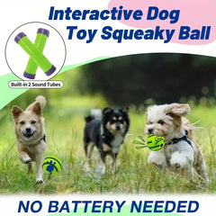 Funny Interactive Giggle Ball - Balls for Dog IQ Training, Pet Interactive Toy, Stimulating Play, Mental Stimulation, and Exerci