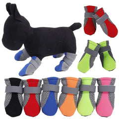 with Reflective Stripe for Small Large Dogs Hot Pavement Paw Protectors Pet Rain Boots Dog Boots Dog Shoes Pet Supplies