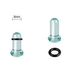 2pcs Glass Ear Gauges Stretching Kit Short Taper Expander 1.6-16mm