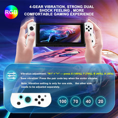 GAMINJA Wireless Switch Joypad Controller With RGB lamp For Switch Game Console L/R Handle Grip With Wake Up Screenshot Function