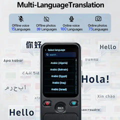 MSAI T20 Portable Translator 15 Offline Languages 98% Accuracy Tow-Way Realtime 160 Online Translation for Travel Business