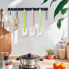 7Pc Silicone Spatula Cream Butter Cooking Baking Spatula Heat-resistant Silicone Spatula Transparent Kitchen Baking Tools