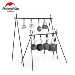 Naturehike-Aluminum Alloy Hanging Rack, Outdoor Camping Tableware, Triangle Shelf Hanger, Outdoor Camping