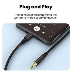 Type C To 3.5mm Aux Audio Cable Headset Speaker Headphone Jack Adapter Car Aux for Samsung S25 Note 20 S26 Ultra Tab S7
