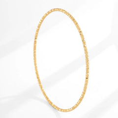 Women Gold Color Stackable Bangles Anti-Tarnish Stainless Steel Bracelets Stack Jewelry for Wedding Valentine Gift