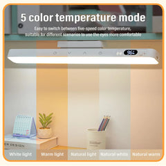 Smart Touch Table Lamp Magnetic Desk Lamp Bulit-in 2000mAh Battery for Reading Cabinet Mirror Bedside Rechargeable Night Lights