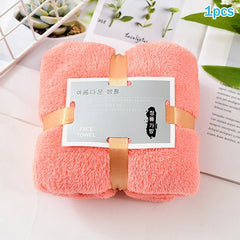 Hot 1/5PCS Bath Towels Set Super Soft Highly Absorbent Quick-drying Coral Velvet Bath Towel For Adults Hotel & Spa Use
