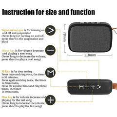 Portable Speakers Outdoor Bluetooth 5.0 Mini Oxford Loudspeaker Wireless Column 3D Stereo Music Player Surround Hifi Sound Box