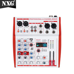 MW4 Professional 4 Channel Audio Mixer | 99 DSP Effects, +48V Phantom Power, USB Sound Console for Live Streaming, Karaoke, Studio Podcast