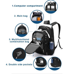 2026 Waterproof 17/20 Inch Laptop Backpack Men Airplane Travel Everyday Backpacks Women Oxford Rucksack Male School Bag Mochila