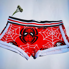 Women's Cotton Print Cartoon Boxer Briefs Boyshort Ladies Breathable Comfortable Elastic Safety Panties Female Underwear Shorts
