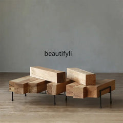 Nordic Coffee Table Solid Wood Creative Simple Living Room Table