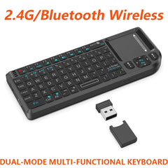 2.4G/Wireless Bluetooth Mini Keyboard Multifunctional Red Laser Keyboard With Touch Mouse Compatible For iOS Windows Android