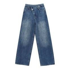 HH 2025 Summer Women's Fashionable Straight Jeans High Waist Vintage Zipper Women's Casual Jeans Commuting Streetwear Y2K