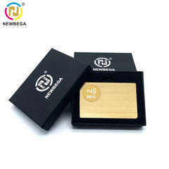 1PCS, Metal NFC Card 215/216 Chip,Smart Business Social Digital Card,13.56MHZ