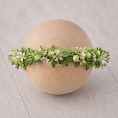 Floral Newborn Headbands for Photography Props Handmade Infant Girl Flower Wreath Baby Headband Newborn Photoshoot, Accessories