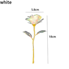 5/10/20pcs 24K Foil Plated Rose Valentine's Day Creative Gift Gold Rose Lasts Forever Love Wedding Decor Lover Lighting Roses