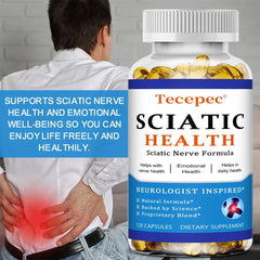 Relieve Sciatica Capsules - Relieve Pain, Improve Flexibility, Support Nerve and Joint Health, Relax Muscles