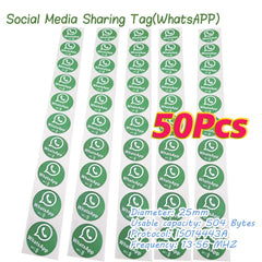5/10 Social Media Sharing Card Reusable Review Tap Card NFC Tap Cards Boost Your Business WhatsApp Reviews Tap NFC Sticker Tag
