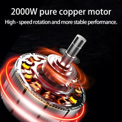 SUNATUR 8L Stand Mixer Machine 2000W Electric Kitchen Blender Household Auto Dough Kneading Egg Beating Cream All-in-One Mixer