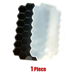 Honeycomb Ice Cube Trays with Lid Silicone Ice Cube Tray 37 Grids Reusable Ice Molds Ice Cube Mould for Coffee Whiskey Cocktails