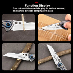 Multi-functional Folding Knife Outdoor Adventure Stainless steel Cutting Knife Pocket Knife Camping Knife High Hardness Small Kn