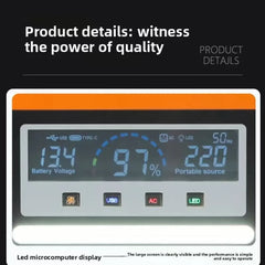 New  600Wh LiFePO4 220V High Power Portable Power Station 40AH Solar Outdoor Mobile Power Supply Home Emergency Energy Storage