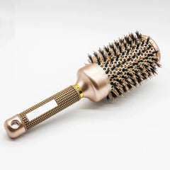 Round Ionic Hair Brush for Blow Dry Women Boar Bristles Hair Comb Ceramic Hairbrush Styling Tools For Drying Curly Hair Straight