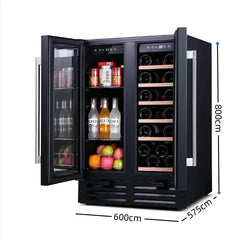 High quality 2024 BW-35D3  LOGO Low Noise 35L 12 Bottles Thermoelectric Wine Cooler Cabinet Refrigerator