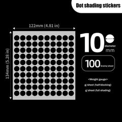 100pcs Black Light-Blocking Stickers For VR Glasses AI Intelligent Glasser Record Video Shading Sticker Privacy Stickers