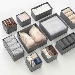 Foldable Drawer Organizers Underwear Storage Box Home Bra Socks Leggings Belts Ties Storage Organizers Box Closet Organization