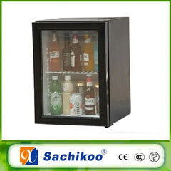 Glass Door Minibar Fridge Refrigerator for Hotel No Noise Luxury 40L Haino Teko 220v 65 Air Cooling Diagnostic Tools Fridge 65W