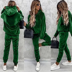 Autumn Winter Tracksuit Women Two Piece Set Oversized Hoodie
